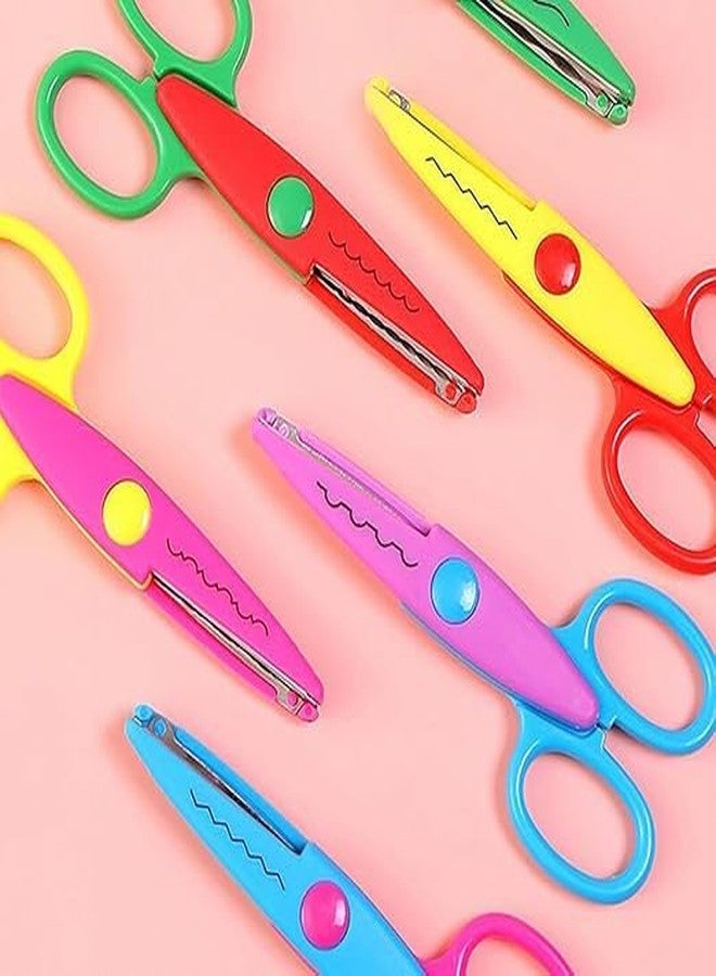 Freedy Designer Shape Cutter Scissor Pack of 5 Different Designs, Zig Zag Scissors for DIY Craft Work, Project Work, Border Making and Scrapbooking, Multicolor, Designer Shape Scissor Set of 5 - Image 3